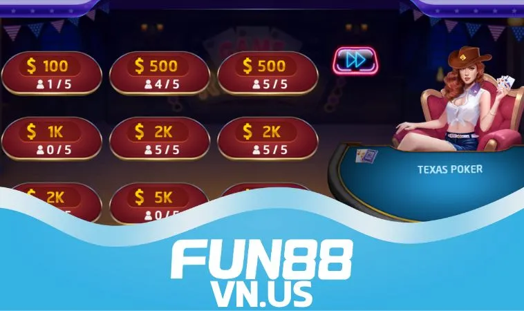 Poker Texas FUN88 có ưu điểm gì Poker Texas FUN88 có ưu điểm gì